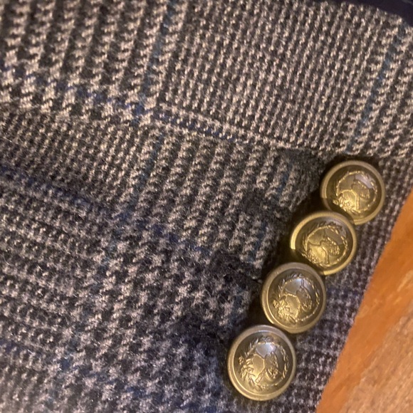 J.CREW 70% WOOL REGENT BEIJE BROWN CLASSIC BLAZER Coat LUX COZY VTG - Picture 9 of 16